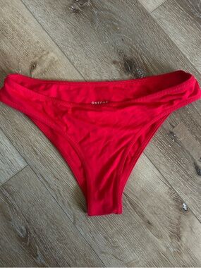 ONEONE Red Bikini Bottom - Classic Low-Rise Swim